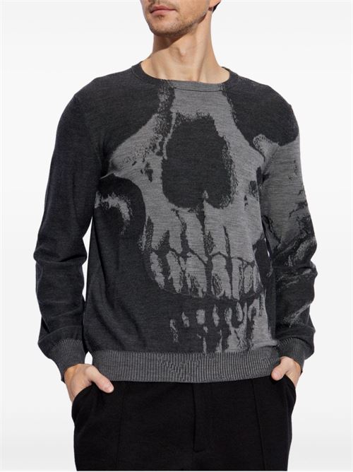 Skull print sweater ALEXANDER MCQUEEN | 818835Q1BC01332